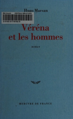 VERENA ET LES HOMMES, de Hugo Marsan | portada del libro