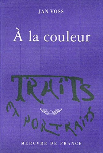 A LA COULEUR, de Jan Voss | portada del libro