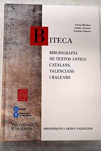 BITECA. Bibliografia de textos antics, catalans, valencians i balears, de Varios autores | portada del libro