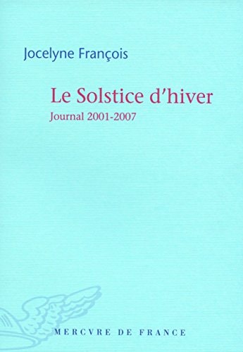 LE SOLSTICE D'HIVER, de Jocelyne François | portada del libro