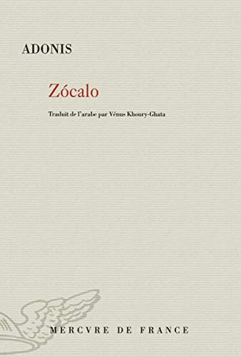 ZOCALO, de Adūnīs | portada del libro