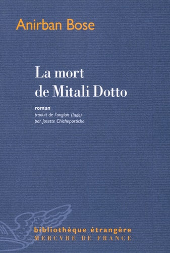LA MORT DE MITALI DOTTO, de Anirban Bose | portada del libro