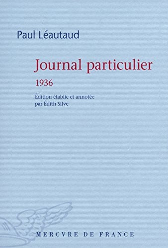 JOURNAL PARTICULIER 1936, de Paul Léautaud | portada del libro