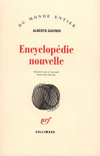 ENCYCLOPEDIE NOUVELLE, de Alberto Savinio | portada del libro