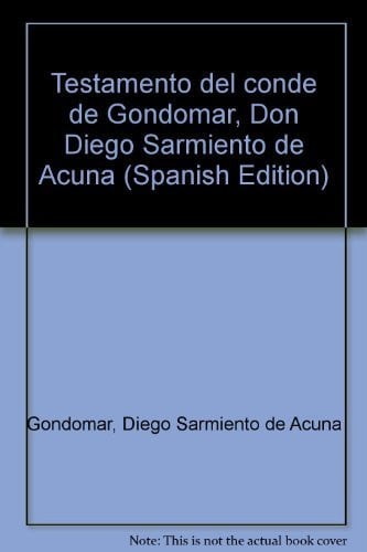 TESTAMENTO DEL CONDE GONDOMAR | portada del libro