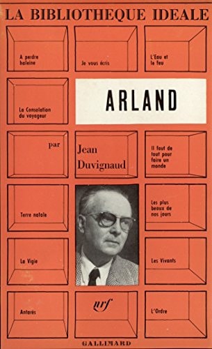 ARLAND, de Duvignaud | portada del libro