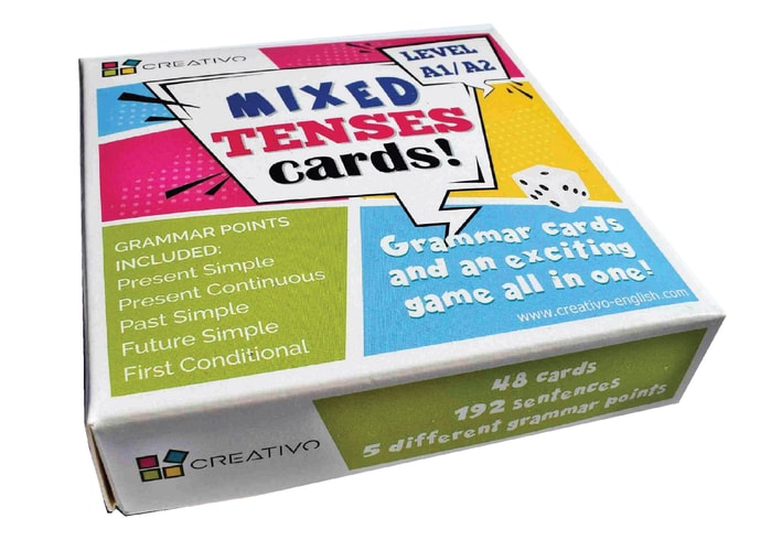MIXED TENSES LEVEL A1/A2 (FICHAS), de Creativo | portada del libro