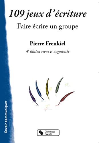 109 JEUX D'ECRITURE, de FRENKIEL PIERRE | portada del libro