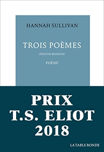 TROIS POEMES, de Hannah Sullivan | portada del libro