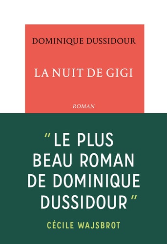 LA NUIT DE GIGI, de Dominique Dussidour | portada del libro