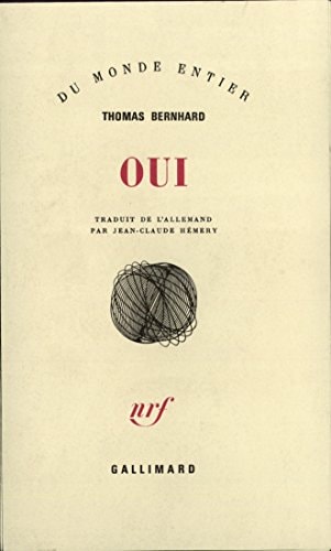 OUI, de Thomas Bernhard | portada del libro
