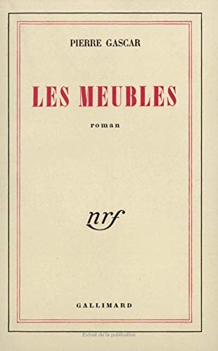 LES MEUBLES, de Gascar | portada del libro