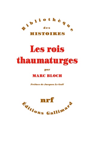 LES ROIS THAUMATURGES, de Bloch | portada del libro