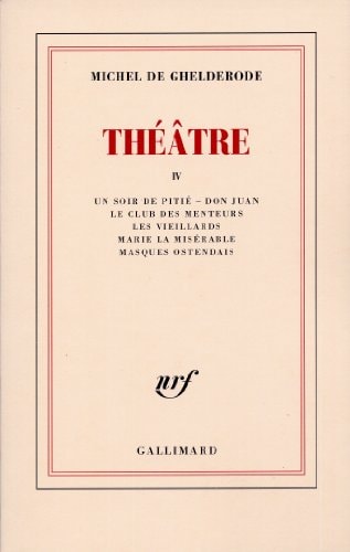 THEATRE T4, de Michel De Ghelderode | portada del libro