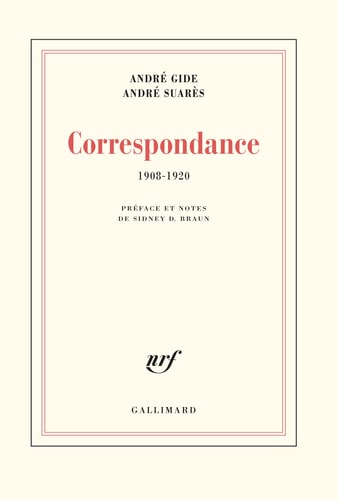 CORRESPONDANCE, de André Gide | portada del libro