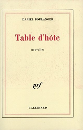 TABLE D'HOTE, de Boulanger | portada del libro