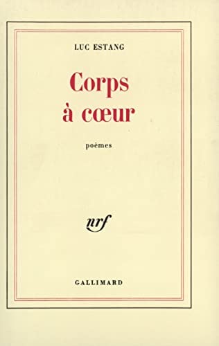CORPS A COEUR, de Estang | portada del libro