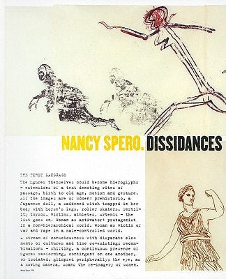 Nancy Spero, Dissidances, de Spero | portada del libro