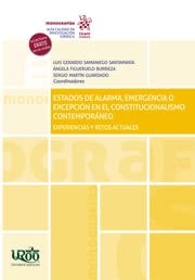 ESTADOS DE ALARMA EMERGENCIA O EXCEPCION EN EL CONSTITUCION, de FIGUERUELO BURRIEZA | portada del libro