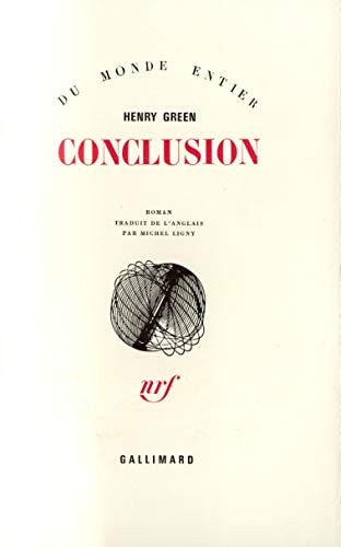 CONCLUSION, de Henry Green | portada del libro