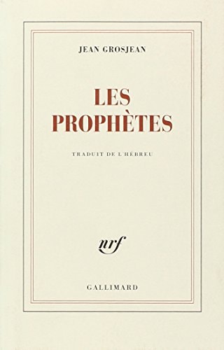 LES PROPHETES, de Grosjean | portada del libro