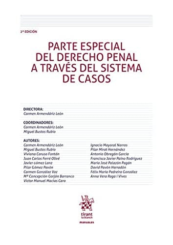 PARTE ESPECIAL DEL DERECHO PENAL A TRAVES DEL SISTEMA DE CAS, de GOMEZ PAVON | portada del libro