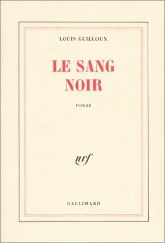 LE SANG NOIR, de Guilloux | portada del libro