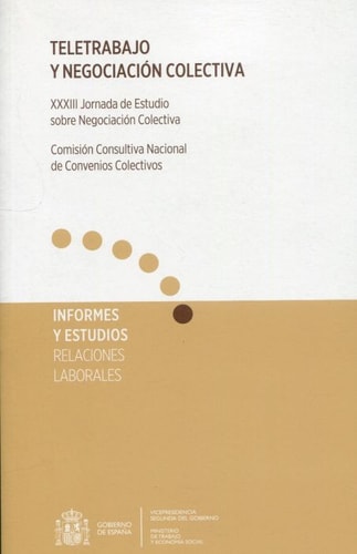 TELETRABAJO Y NEGOCIACION COLECTIVA XXXIII JORNADA DE ESTUD, de COMISION CONSULTIVA NACIONAL DE CONVENIO | portada del libro