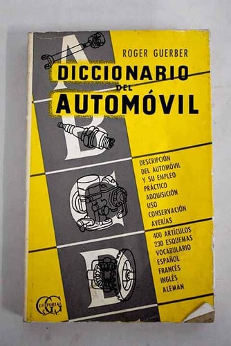 Diccionario del automóvil, de GUERBER | portada del libro