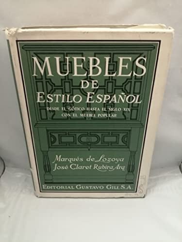 Muebles de estilo español, de CLARET RUBIRA | portada del libro