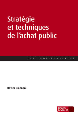 STRATEGIE ET TECHNIQUES DE L'ACHAT PUBLIC, de GIANNONI OLIVIE | portada del libro