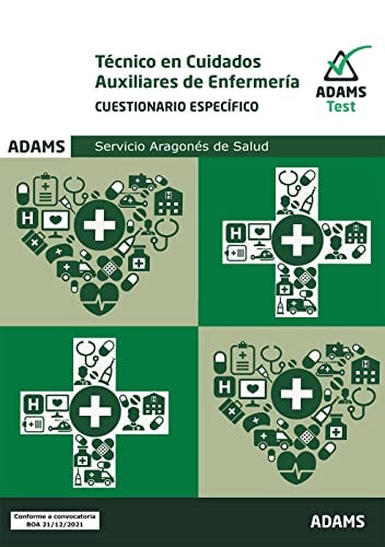 CUESTIONARIOS TECNICO CUIDADO AUXILIAR ENFERMERIA S, de AA.VV. | portada del libro