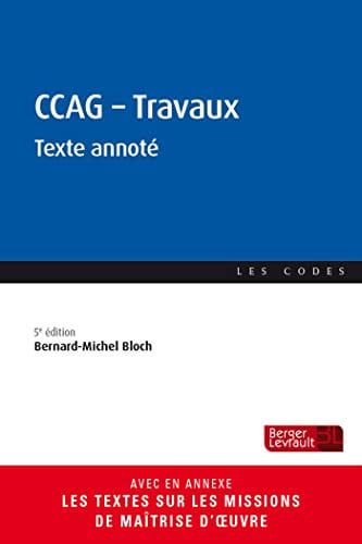 CCAG TRAVAUX 5 ED, de BLOCH BERNARD-M | portada del libro