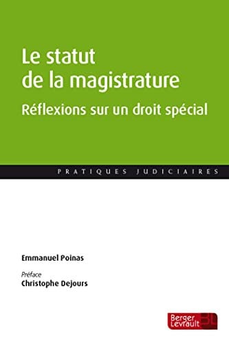 LE STATUT DE LA MAGISTRATURE, de POINAS EMMANUEL | portada del libro