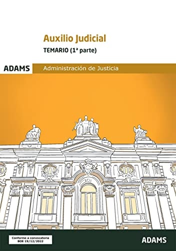 AUXILIO JUDICIAL - TEMARIO (1º Y 2º PARTE) | portada del libro