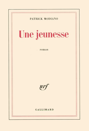 UNE JEUNESSE, de Patrick Modiano | portada del libro