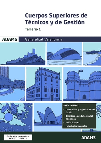 TEMARIO 1 CUERPO SUPERIOR TECNICO Y DE GESTION GENERA, de VARIOS AUTORES | portada del libro