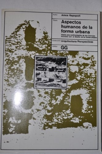Aspectos humanos de la forma urbana, de Amos Rapoport | portada del libro