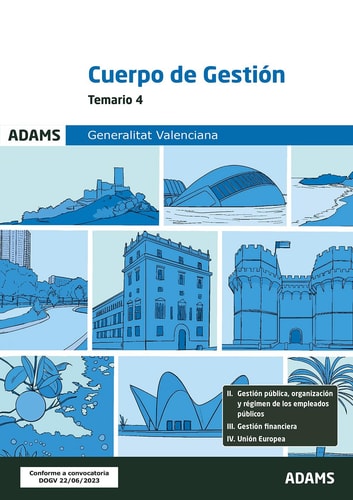 TEMARIO 4 CUERPO DE GESTION DE LA GENERALITAT VALENCIANA, de VARIOS AUTORES | portada del libro