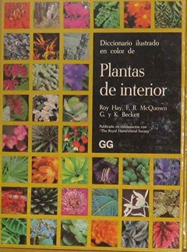 Diccionario ilustrado en color de plantas de interior, de HAY | portada del libro
