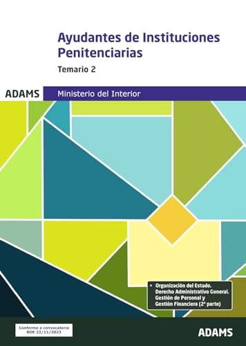 Temario 2 Ayudantes de Instituciones Penitenciarias, de VARIOS AUTORES | portada del libro
