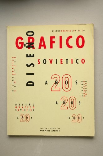 Diseño gráfico soviético años 20, de Mikhail Anikst | portada del libro