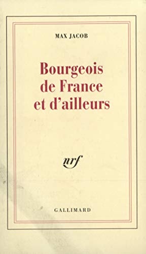 BOURGEOIS DE FRANCE ET D'AILLEURS, de Max Jacob | portada del libro