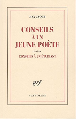 CONSEILS A UN JEUNE POETE / CONSEILS A UN ETUDIANT, de Jacob | portada del libro
