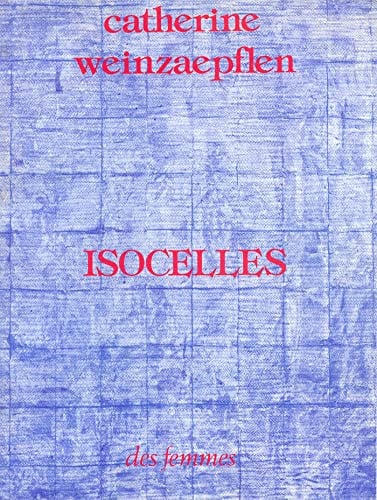 ISOCELLES, de WEINZAEPFLEN CA | portada del libro