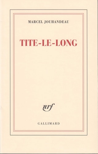 TITE-LE-LONG, de Jouhandeau | portada del libro