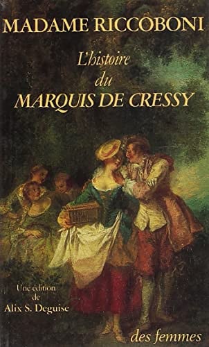 L'HISTOIRE DU MARQUIS DE CRESSY, de RICCOBONI MADAM | portada del libro