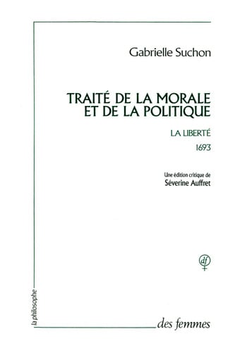 TRAITE DE LA MORALE ET DE LA POLITIQUE, de SUCHON GABRIELL | portada del libro