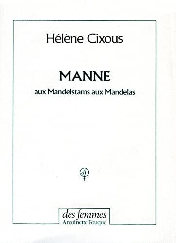 MANNE, de CIXOUS HELENE | portada del libro