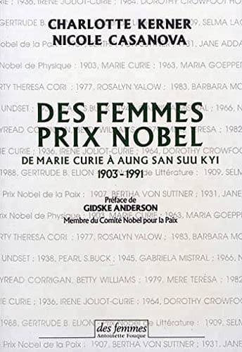 DES FEMMES PRIX NOBEL, de KERNER CHARLOTT | portada del libro